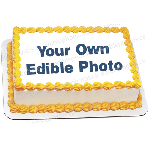 Your Custom Edible Photo Rectangle Cake - Ediblephotos.ca