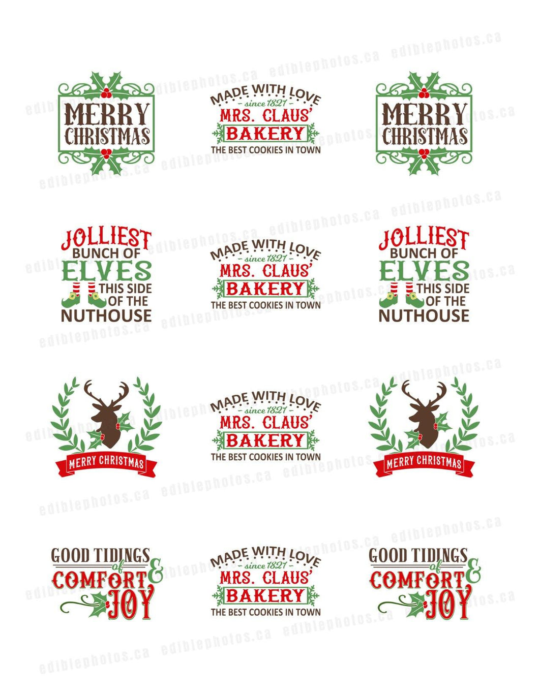 Christmas Funny Quotes Edible Cupcake Photos (12) - Ediblephotos.ca