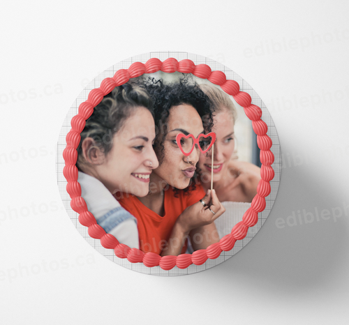Your Custom Edible Photo Round Cake - Ediblephotos.ca